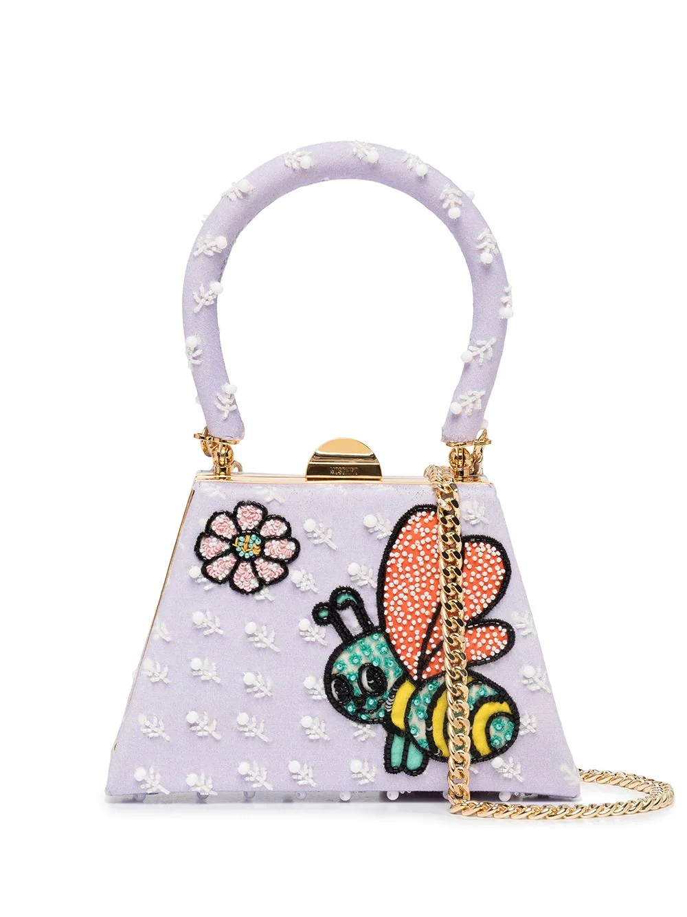 beaded bumblebee mini bag - 1