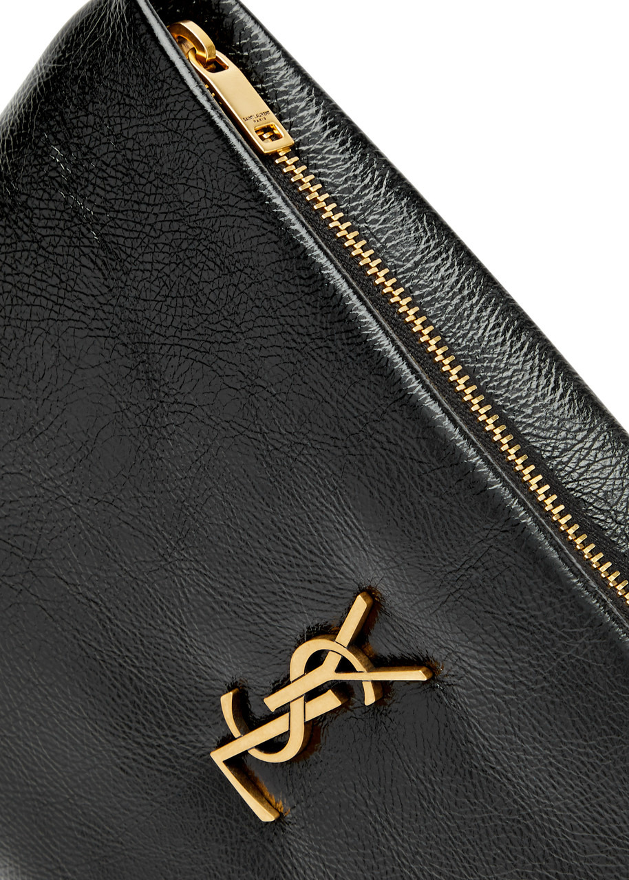 Saint Laurent Calypso Small Patent Leather Pouch - 3