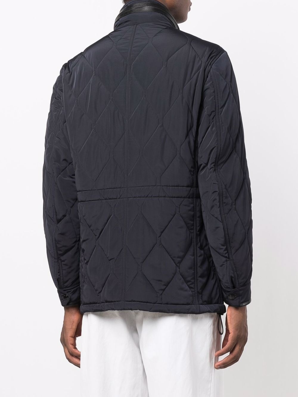 long-sleeved quilted jacket - 4