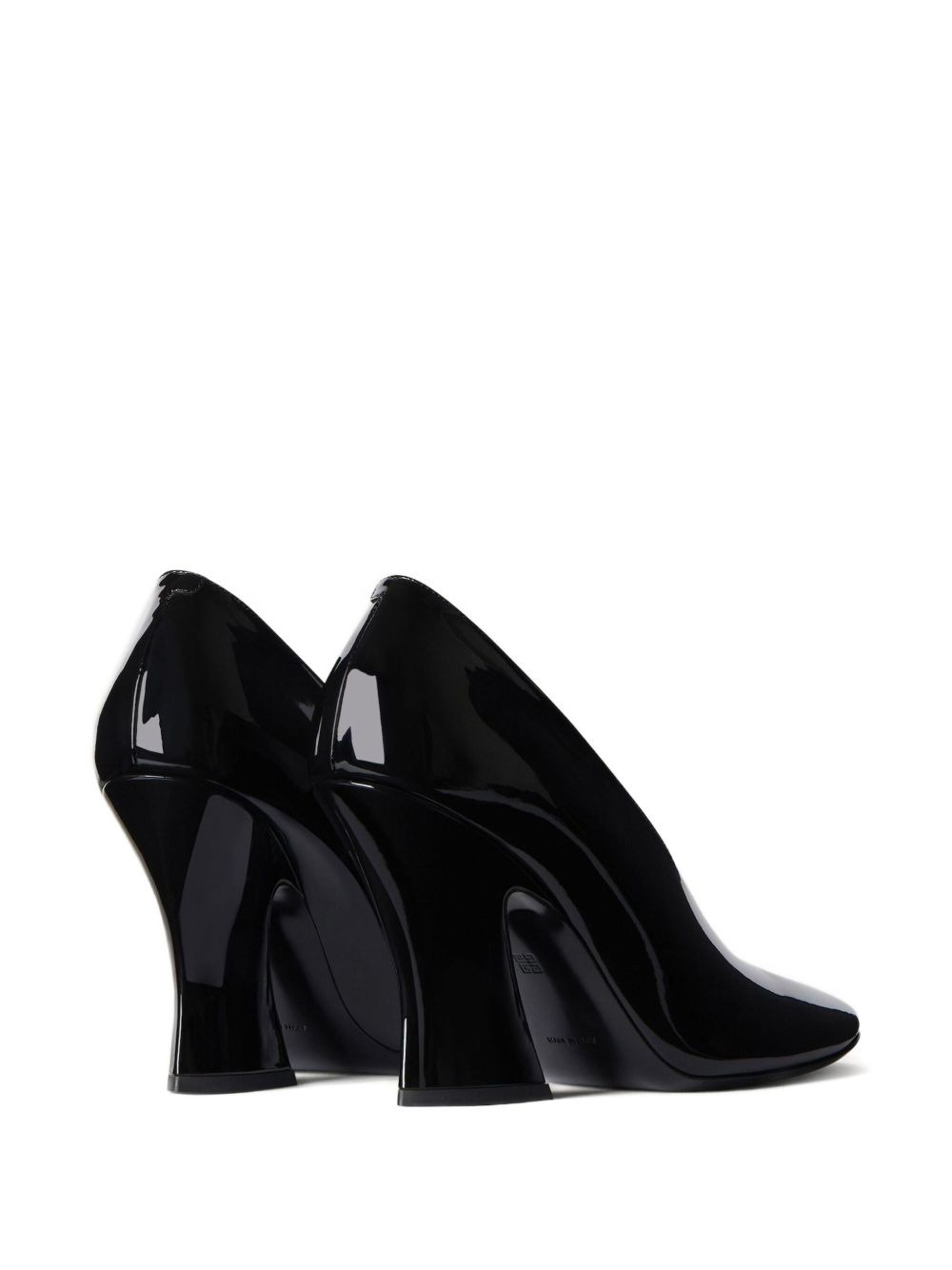 95mm sculpted patent leather pumps - 3