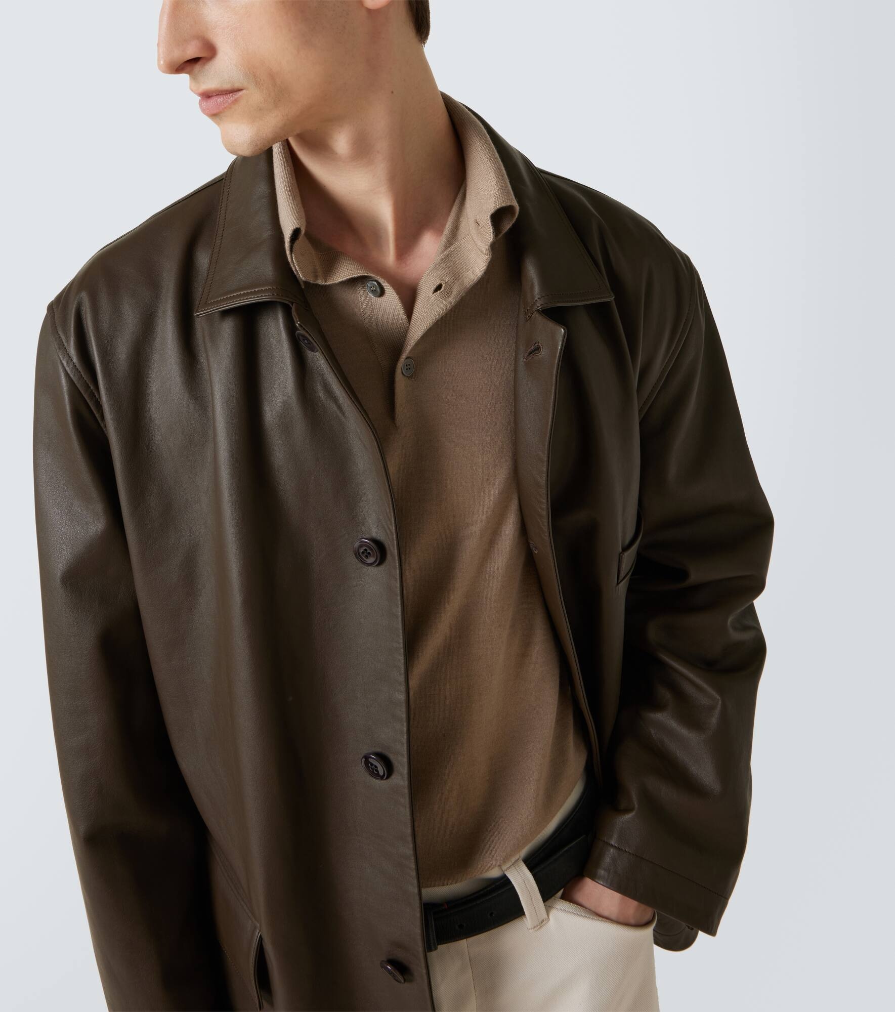 Cashmere and silk polo sweater - 5