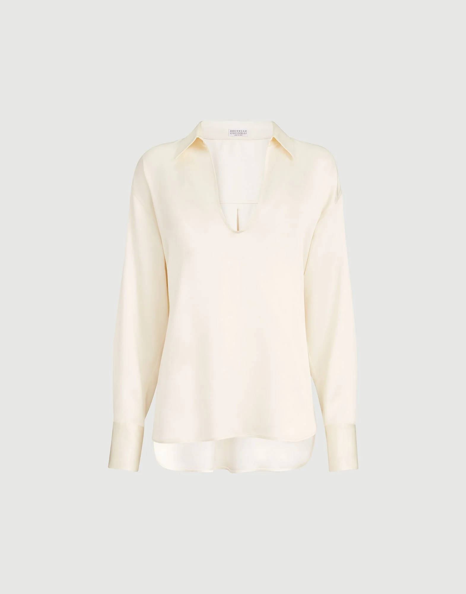 Silk satin blouse - 1