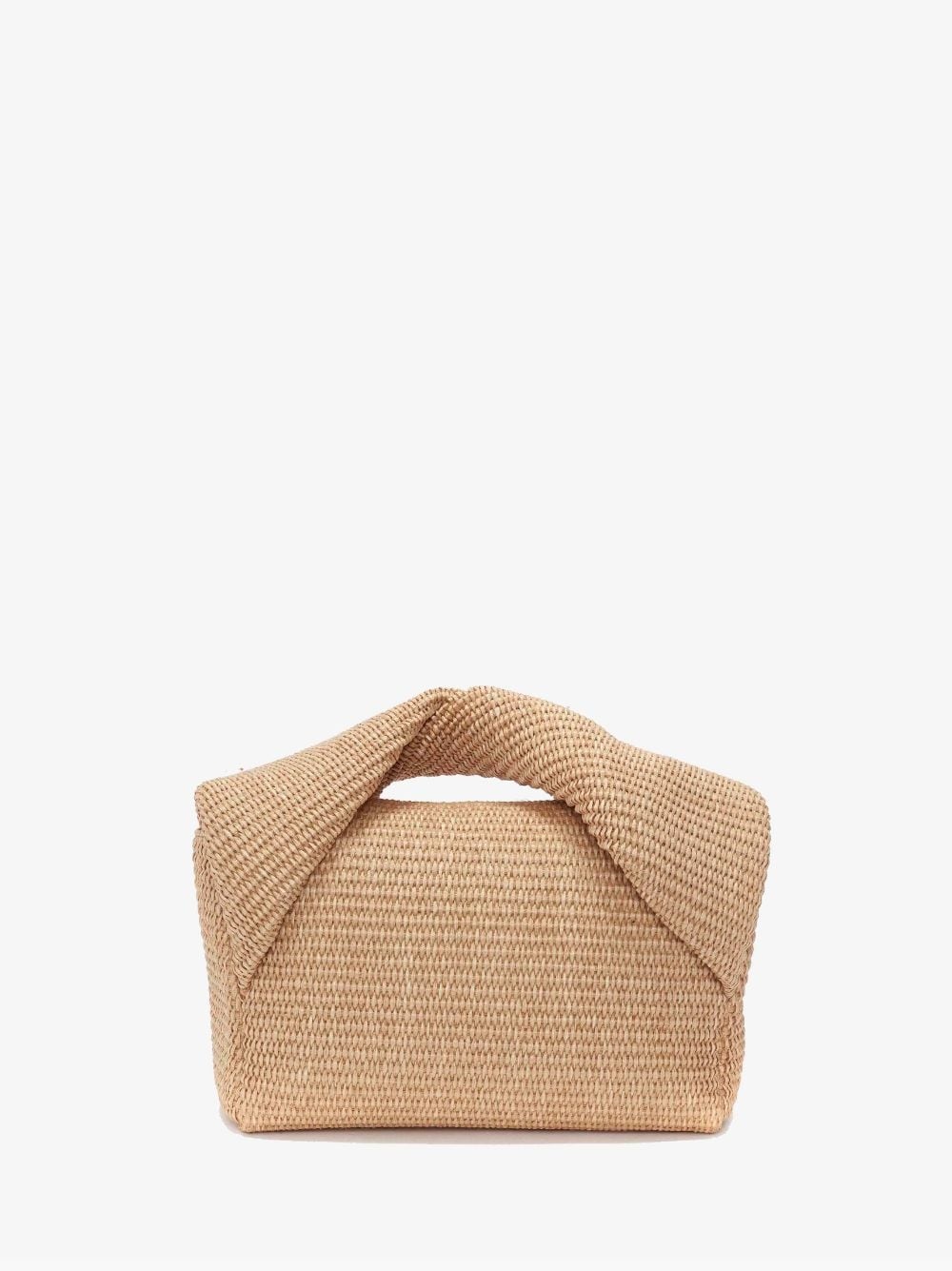 LARGE TWISTER - RAFFIA TOP HANDLE BAG - 4