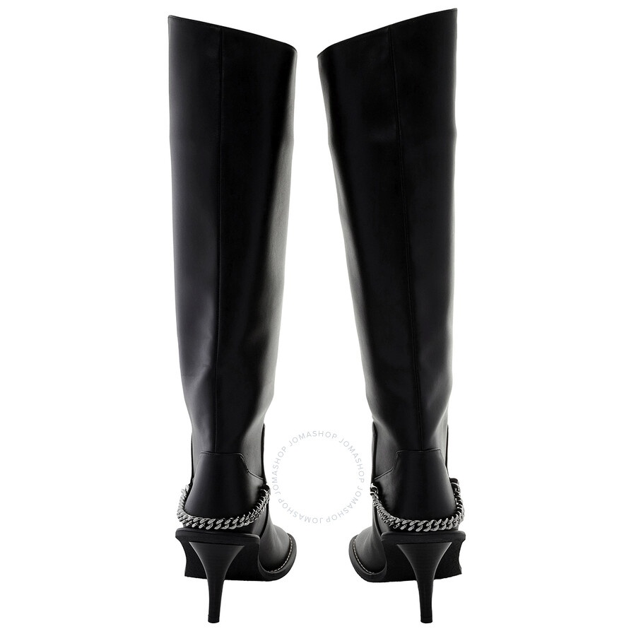 Stella Mccartney Ladies Black Ryder Knee-High Stiletto Boots - 4