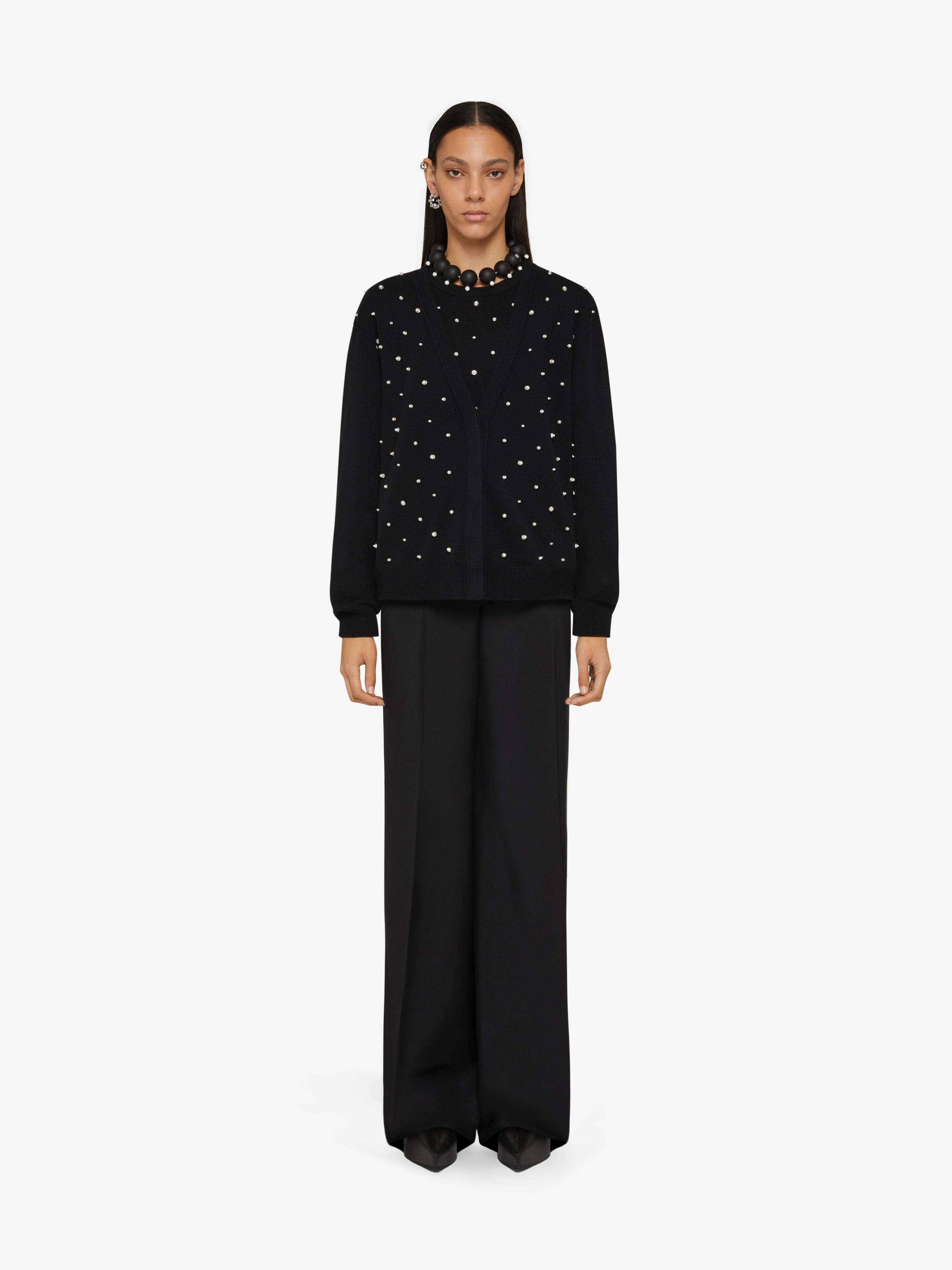 CARDIGAN IN EMBROIDERED CASHMERE - 2