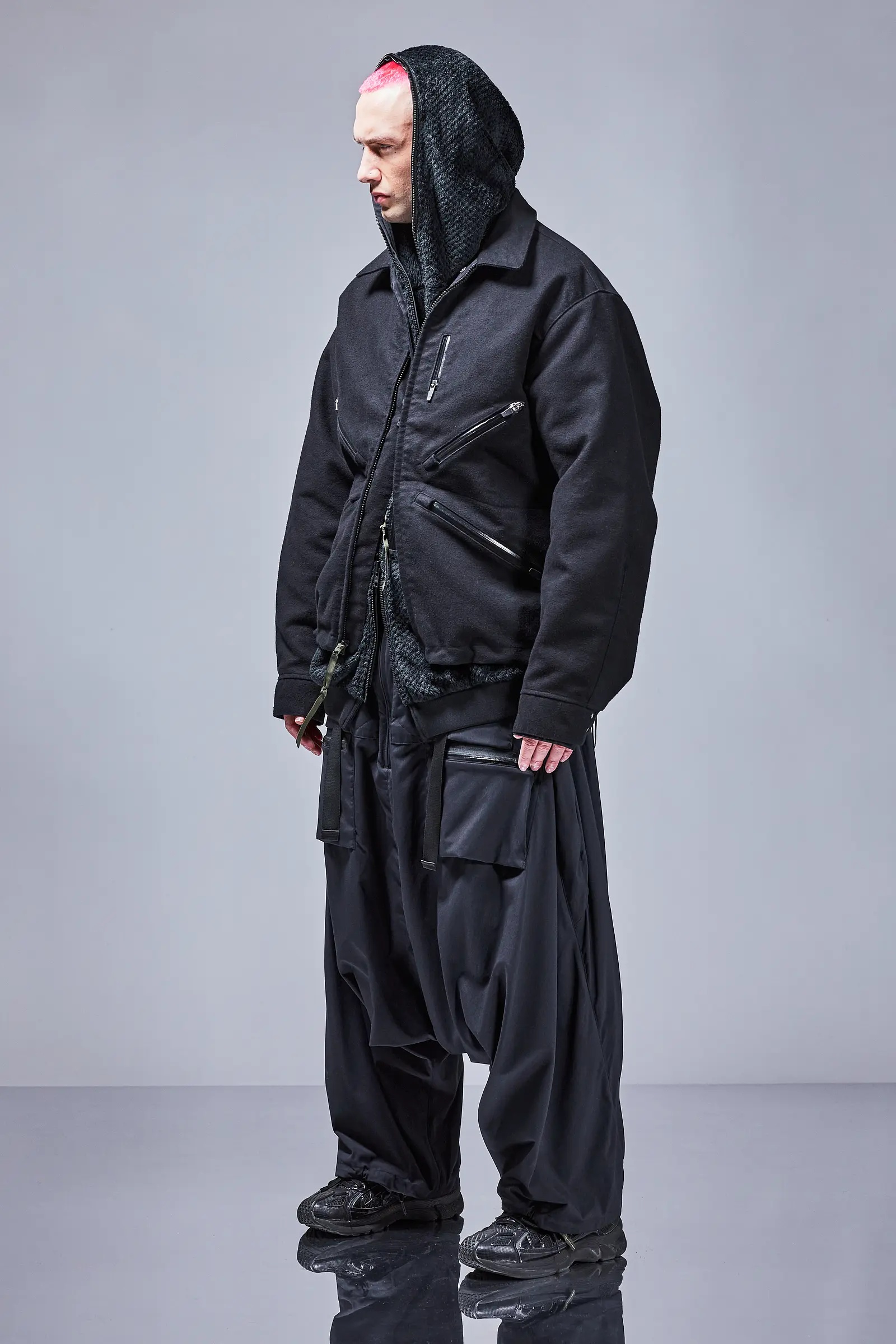 J121-KI Cotton Moleskin Jacket Black - 37