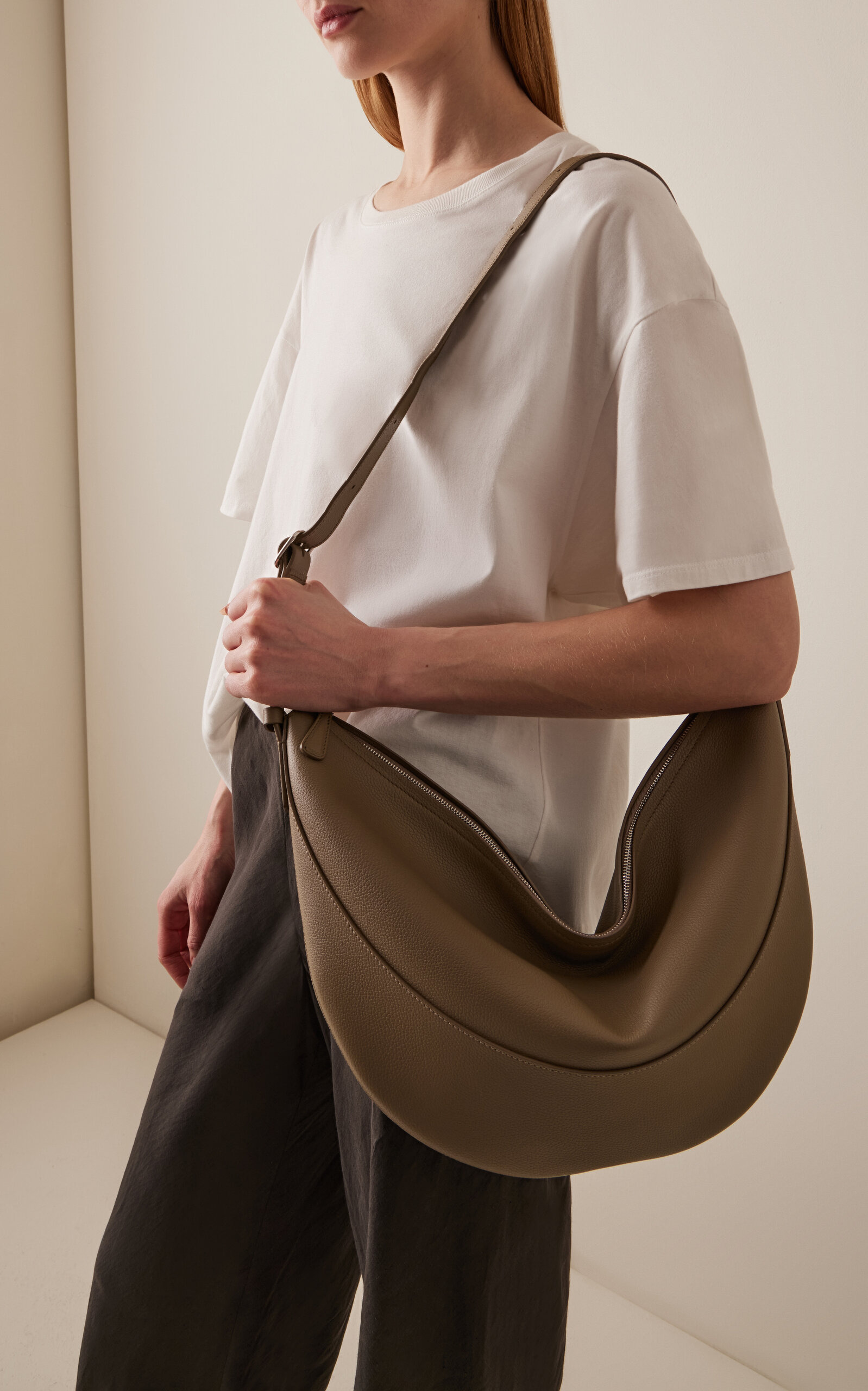 Jouve Leather Sling Bag neutral - 2