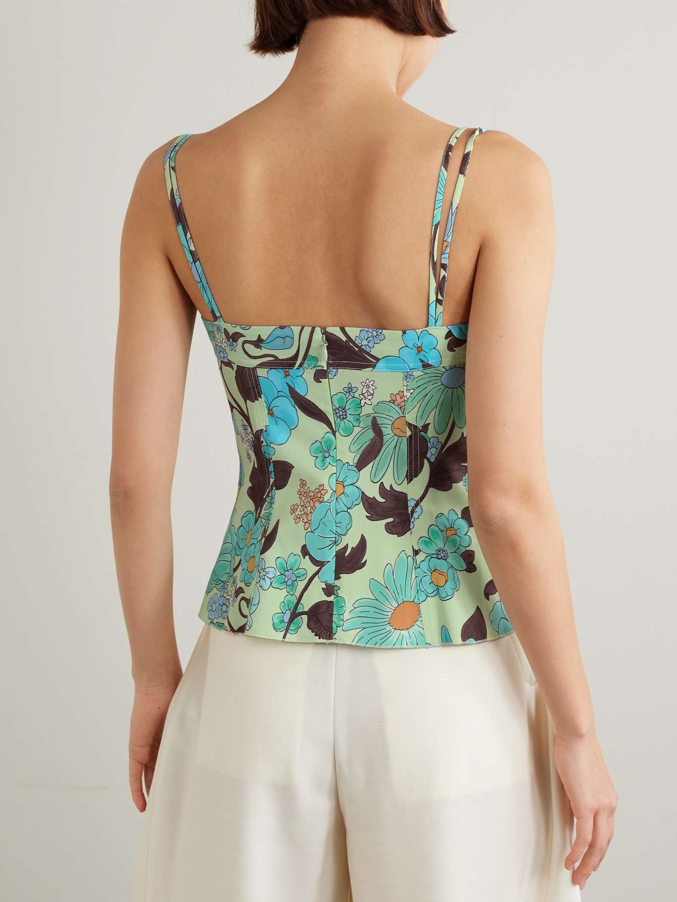 + NET SUSTAIN floral-print twill camisole - 3