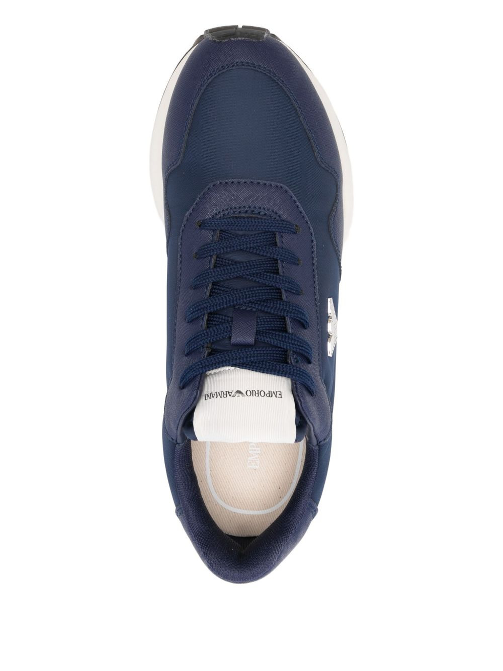 logo-plaque sneakers - 4