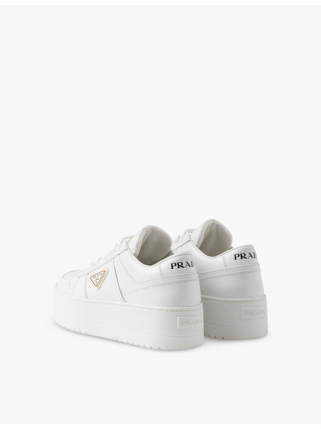 Downtown Bold platform leather low-top trainers - 4