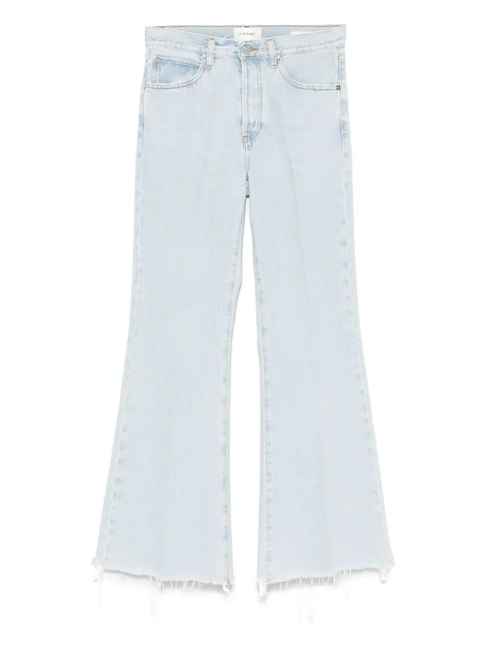 Introducing 'THE LAX' HIGH RISE WIDE LEG FLARE JEANS by FRAME, a masterpiece in the denim category t - 1