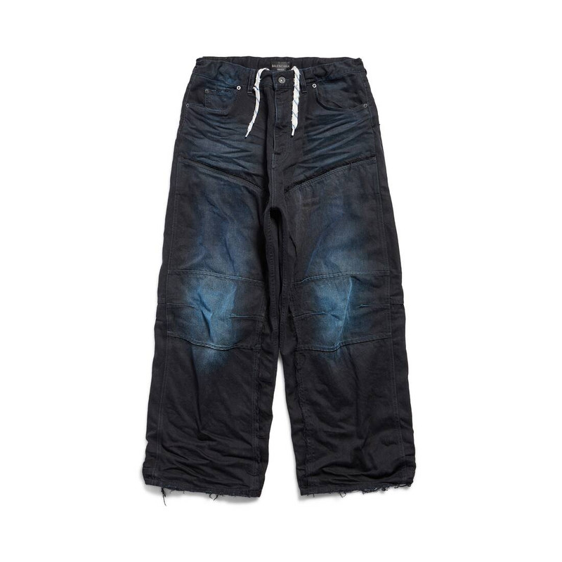 Men's Double Knee Pants in Dark Blue - 1