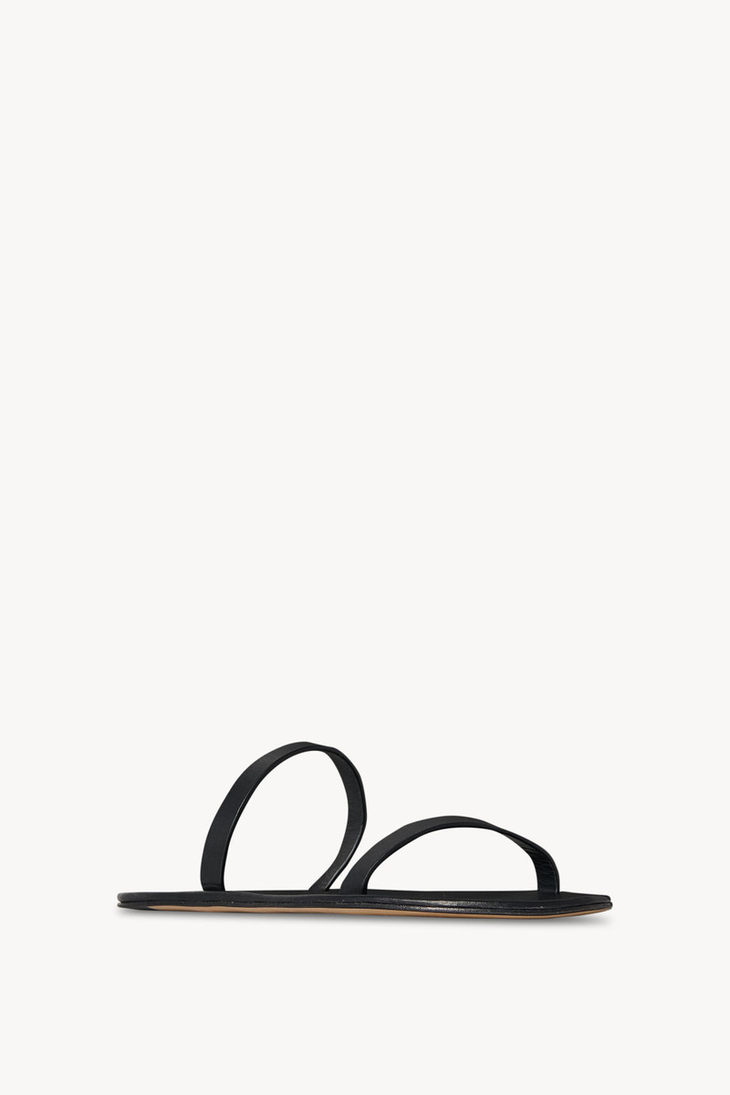 The Row Helena Sandal in Leather outlook