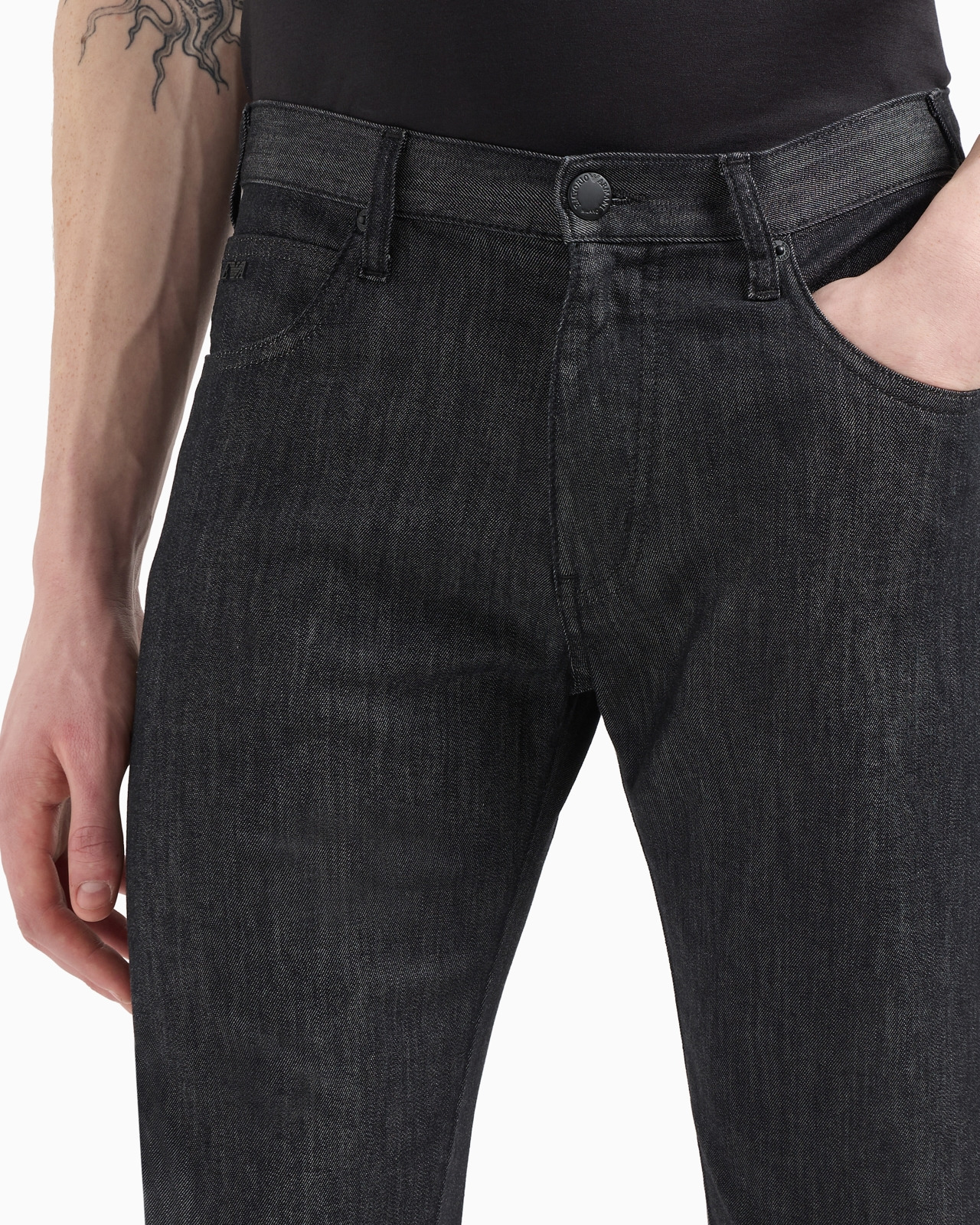 J45 Regular-fit, worn-wash 8 oz denim jeans - 5