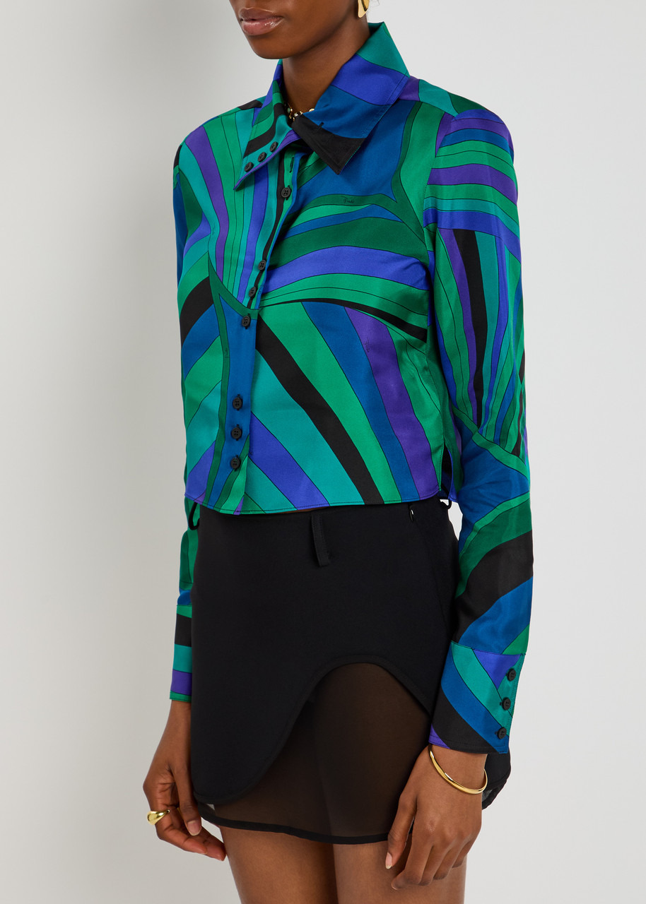 Pucci Iride Printed Silk-twill Shirt - 2