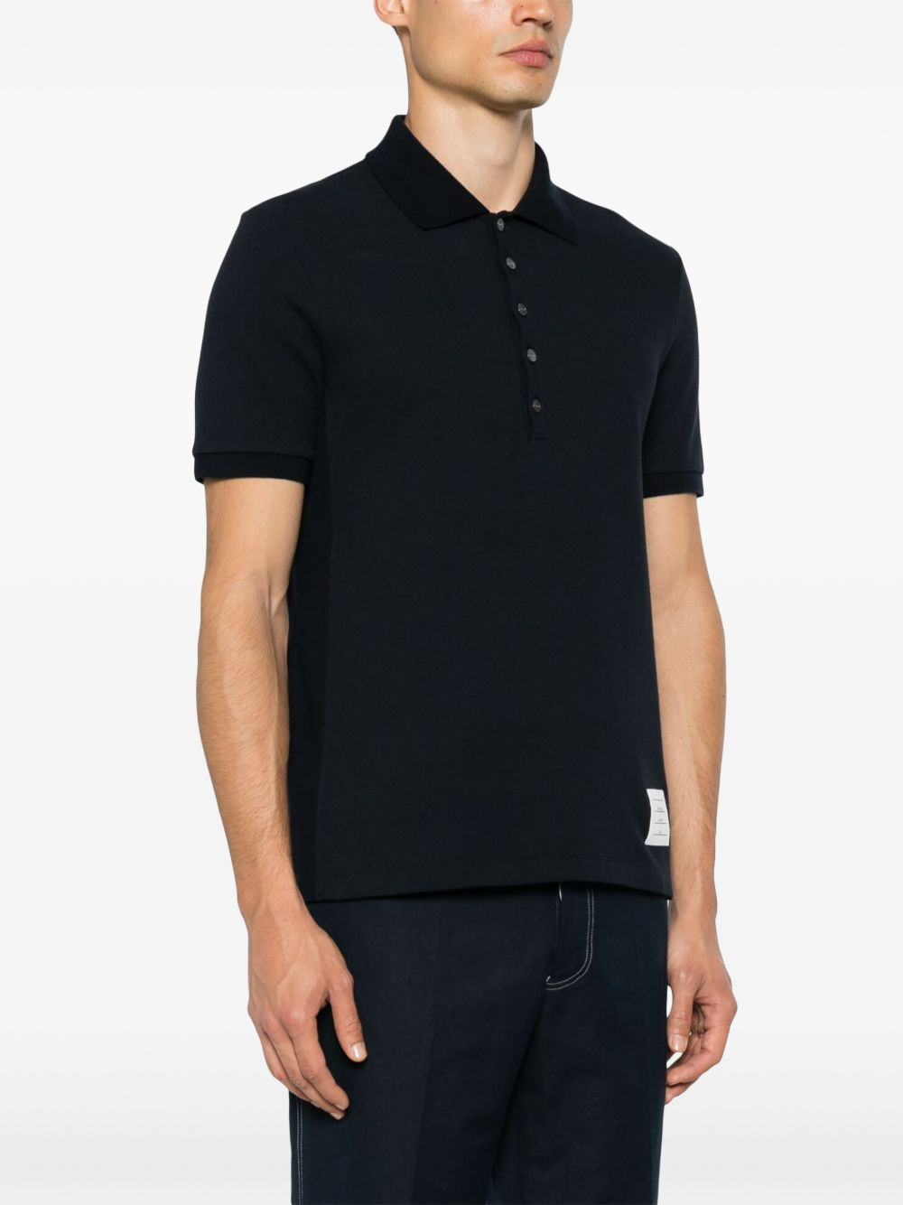 4-Bar cotton polo shirt - 3