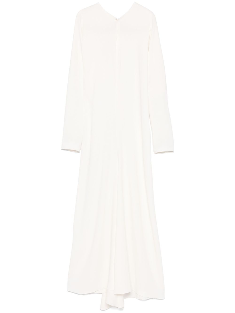 fine-ribbed crepe dress - 1