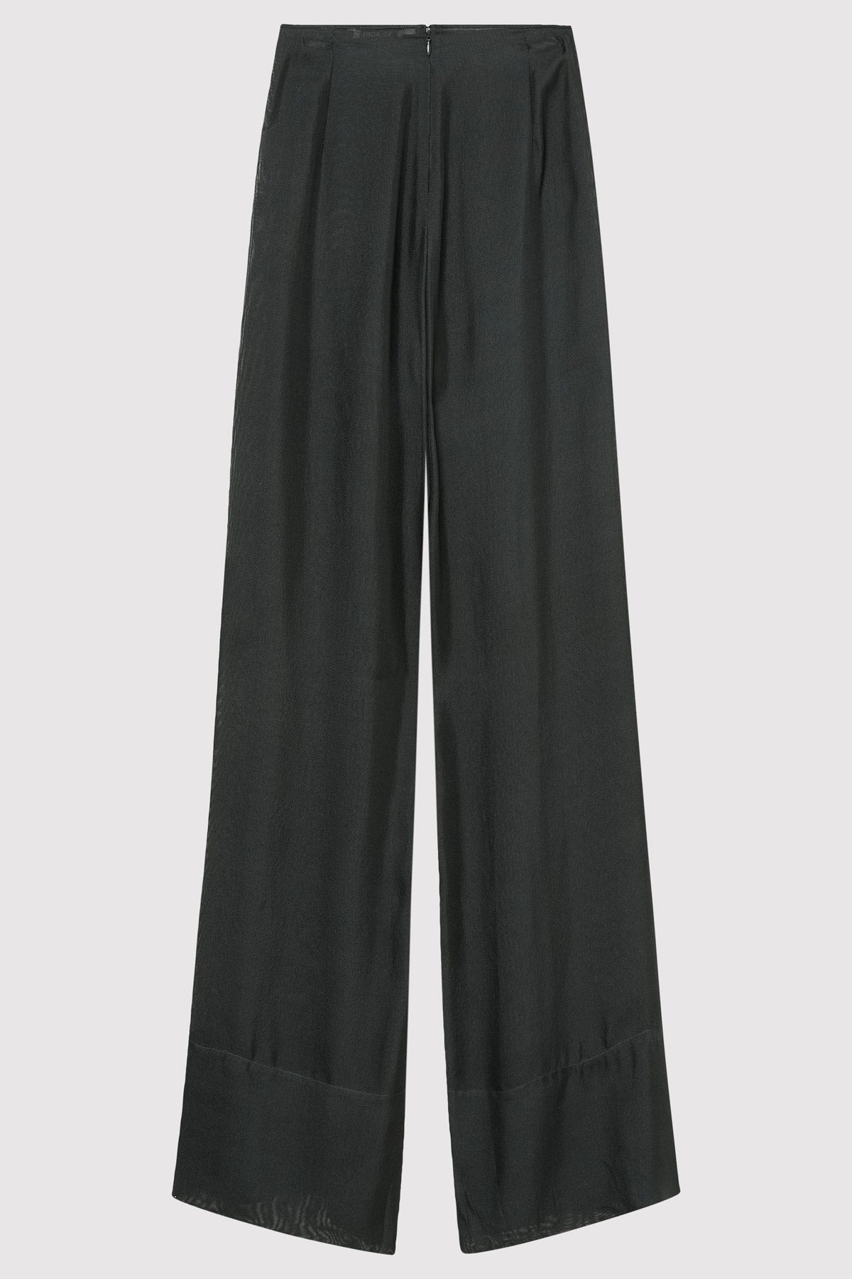 Sheer Silk Gauze Pants - Soot - 9