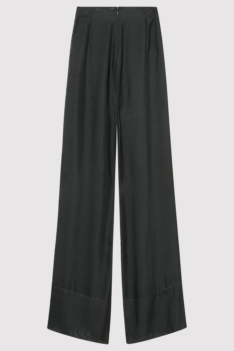 ST. AGNI Sheer Silk Gauze Pants - Soot outlook