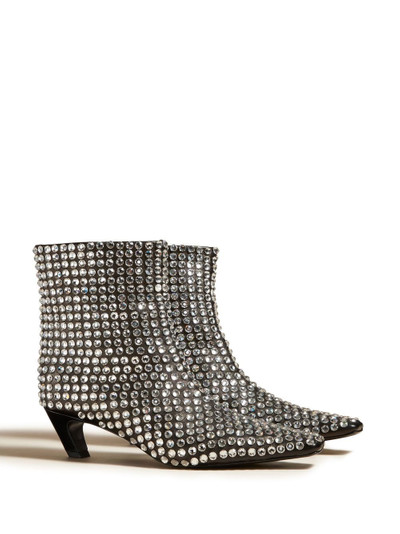 KHAITE The Arizona 50mm rhinestone boots outlook