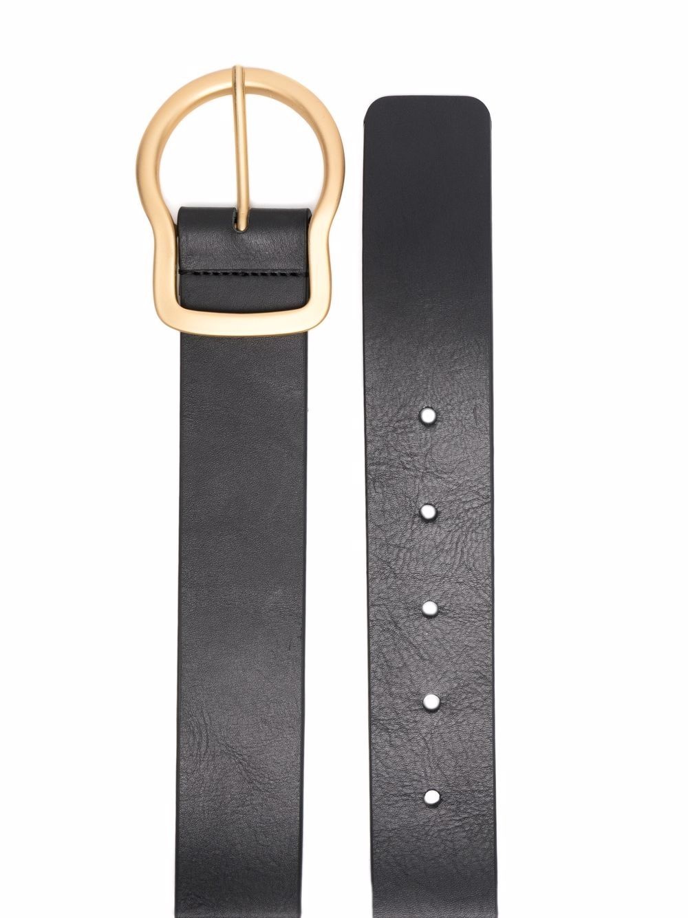 leather buckle belt - 2