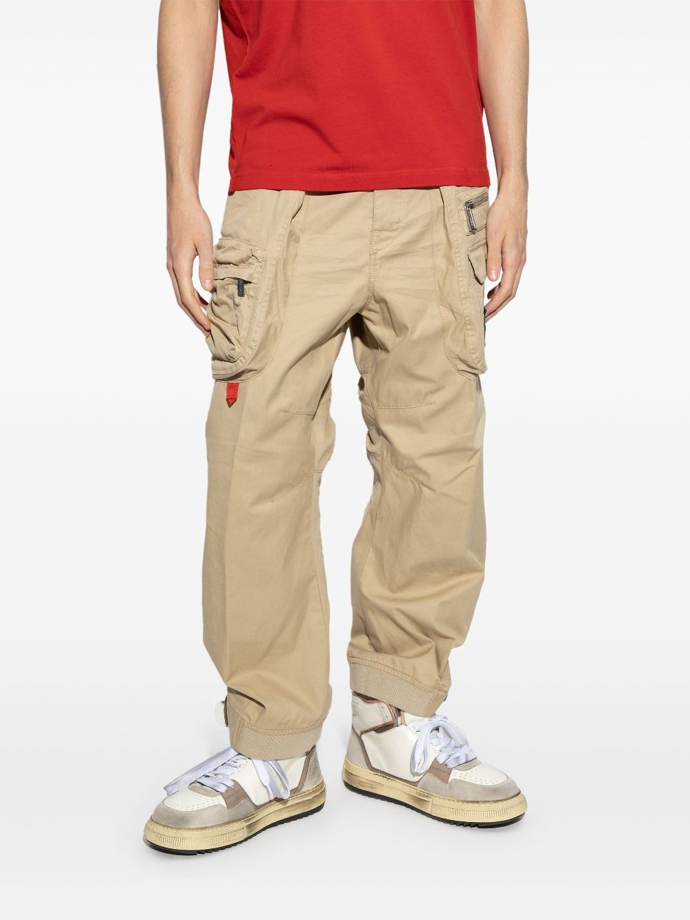 cotton cargo pants - 3