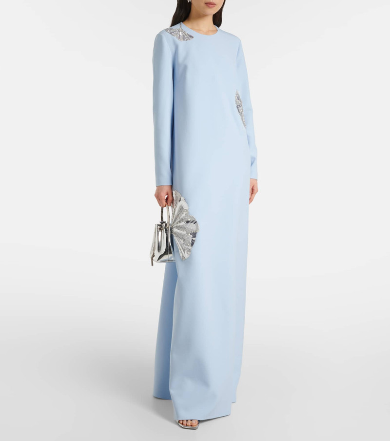 Safiyaa Naima embellished crêpe gown outlook