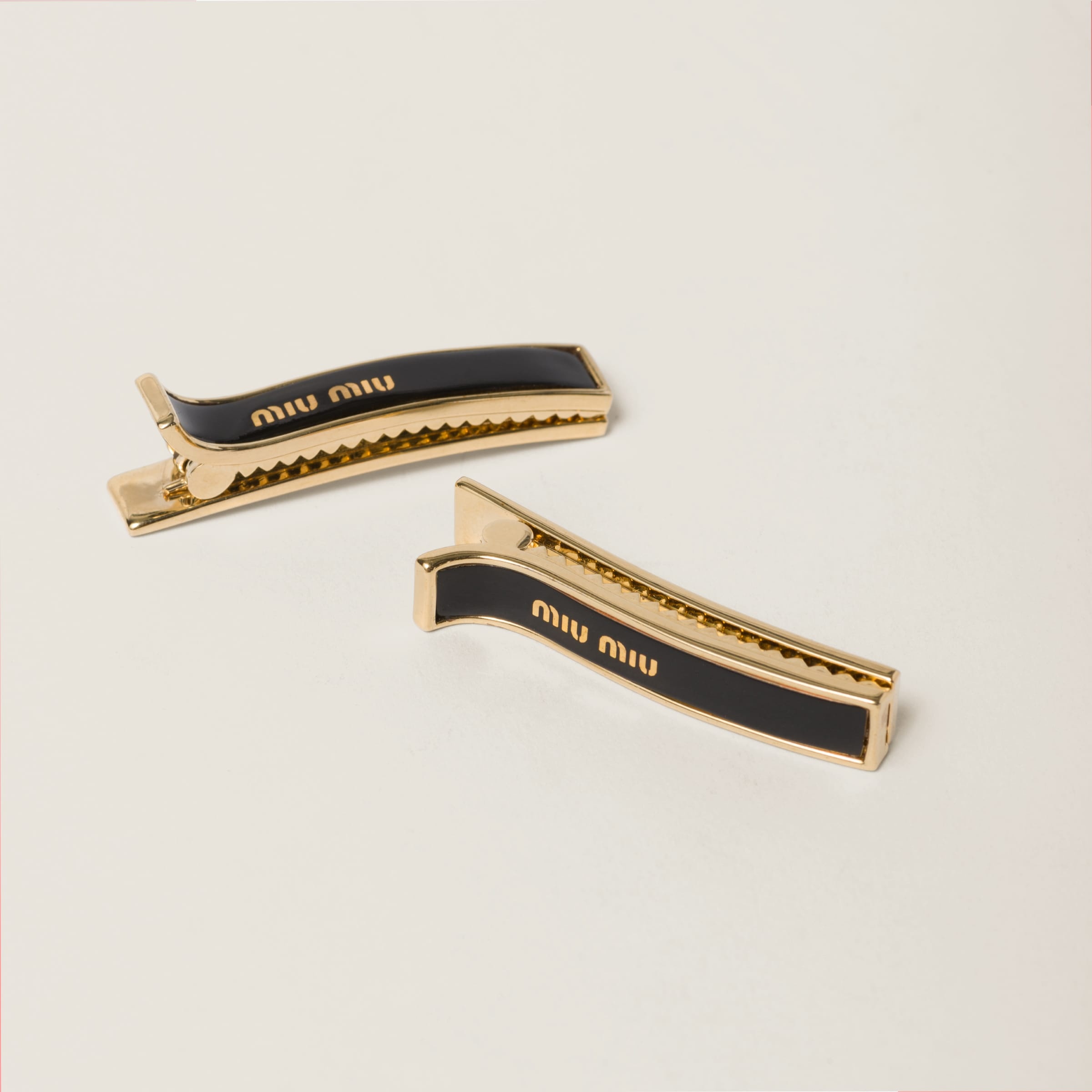 Enameled metal hair clips - 2