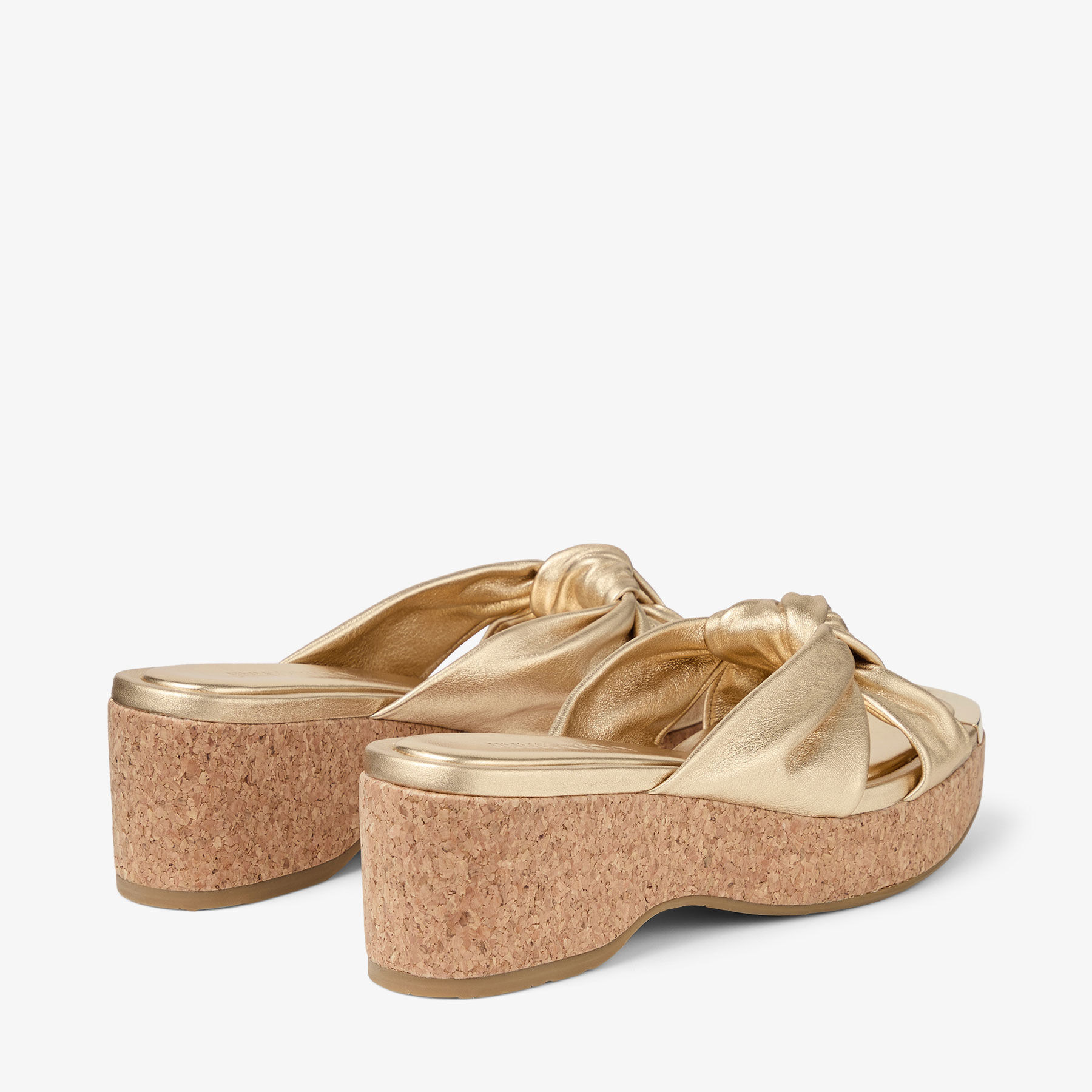 Avenue Wedge 50
Gold Metallic Nappa Wedge Mules - 4