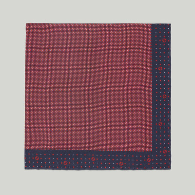 GUCCI Polka-dot rhombus silk pocket square outlook