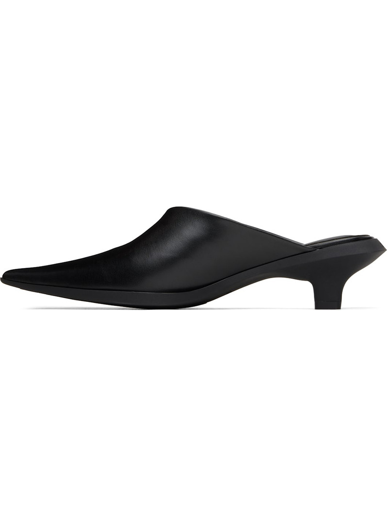 Black Heel Mules 3