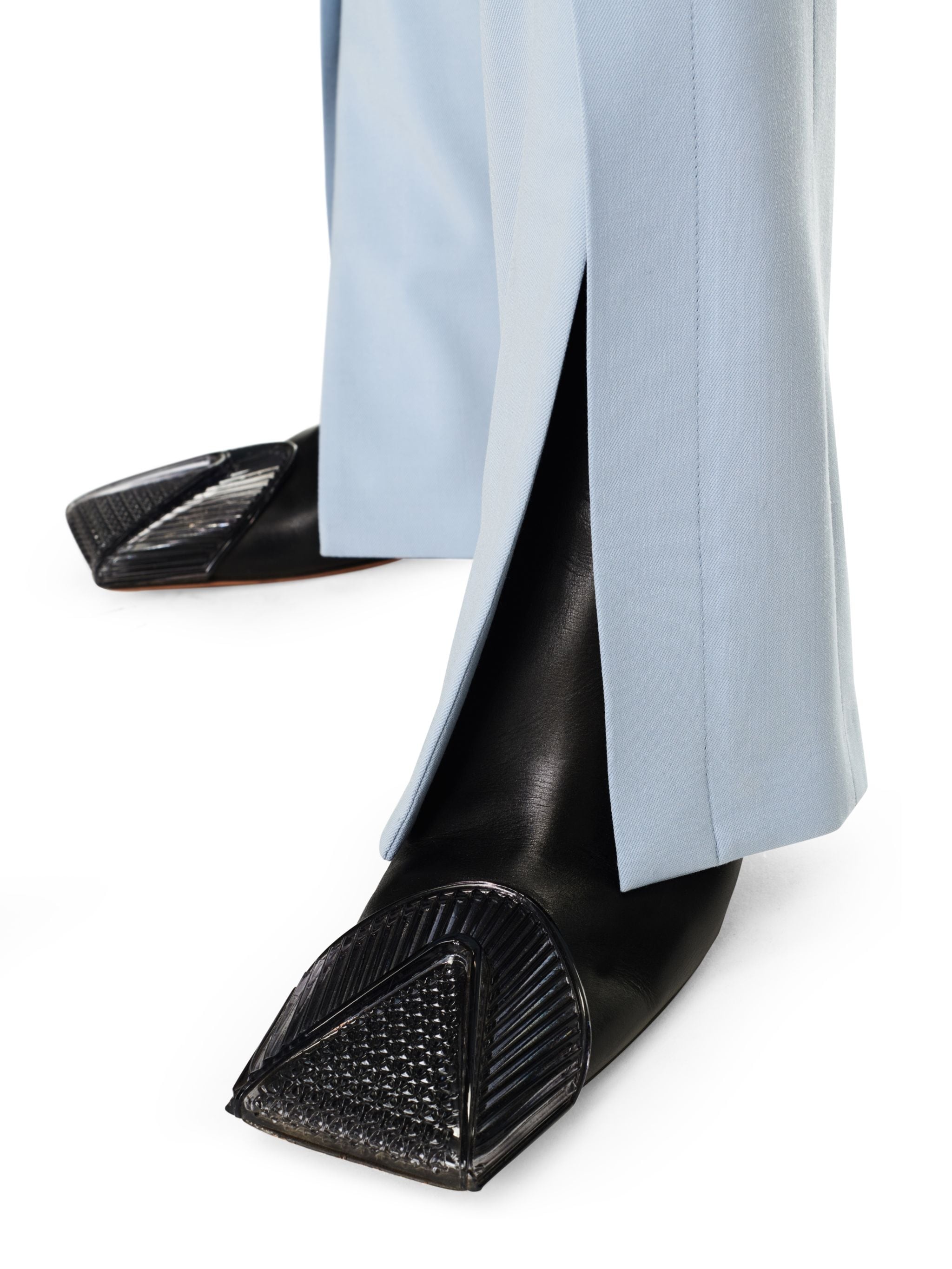 Wo Blend Basic Slim Pant Light Blue Lig - 5