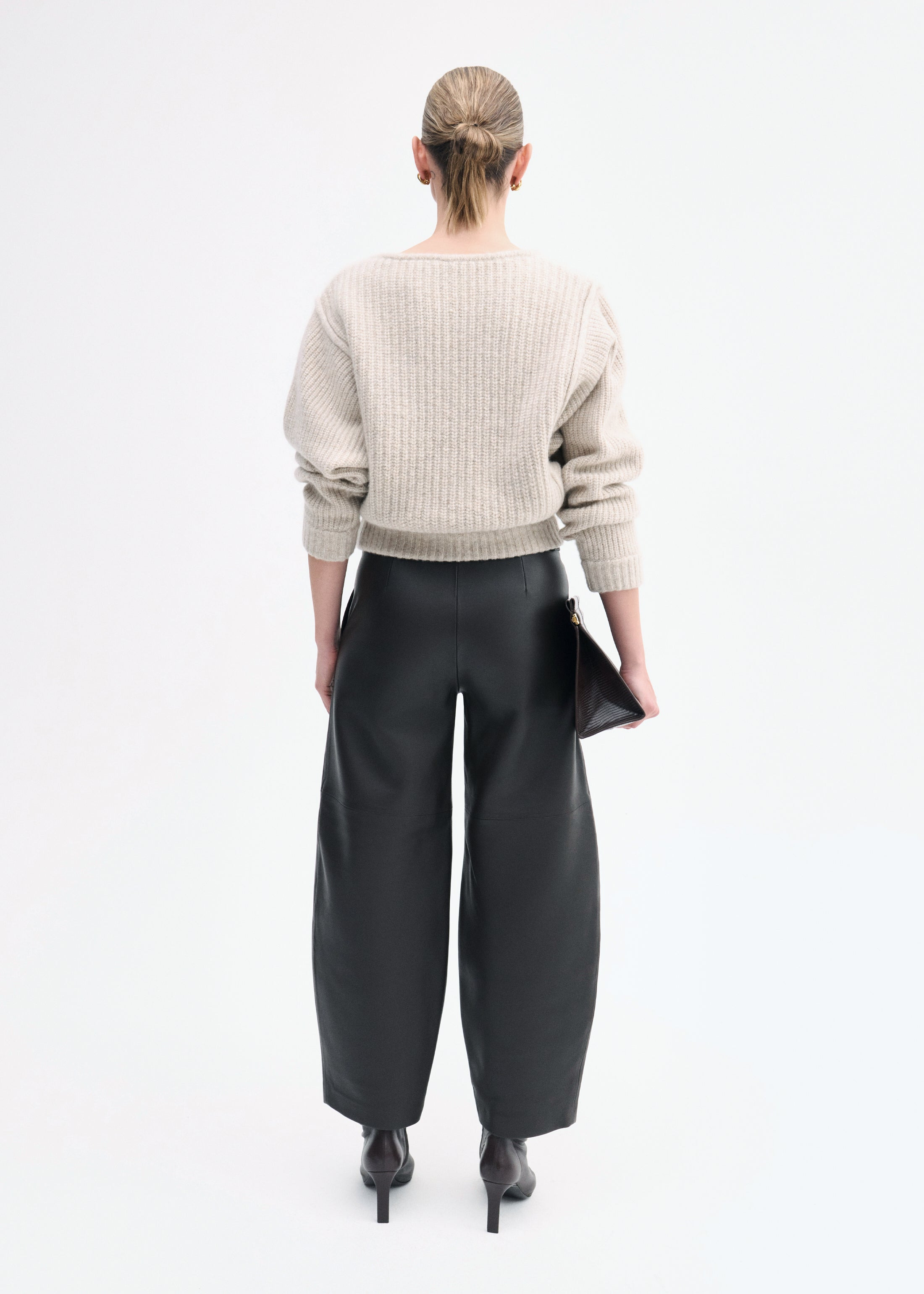 Batwing Sweater in Silk Cashmere - 5