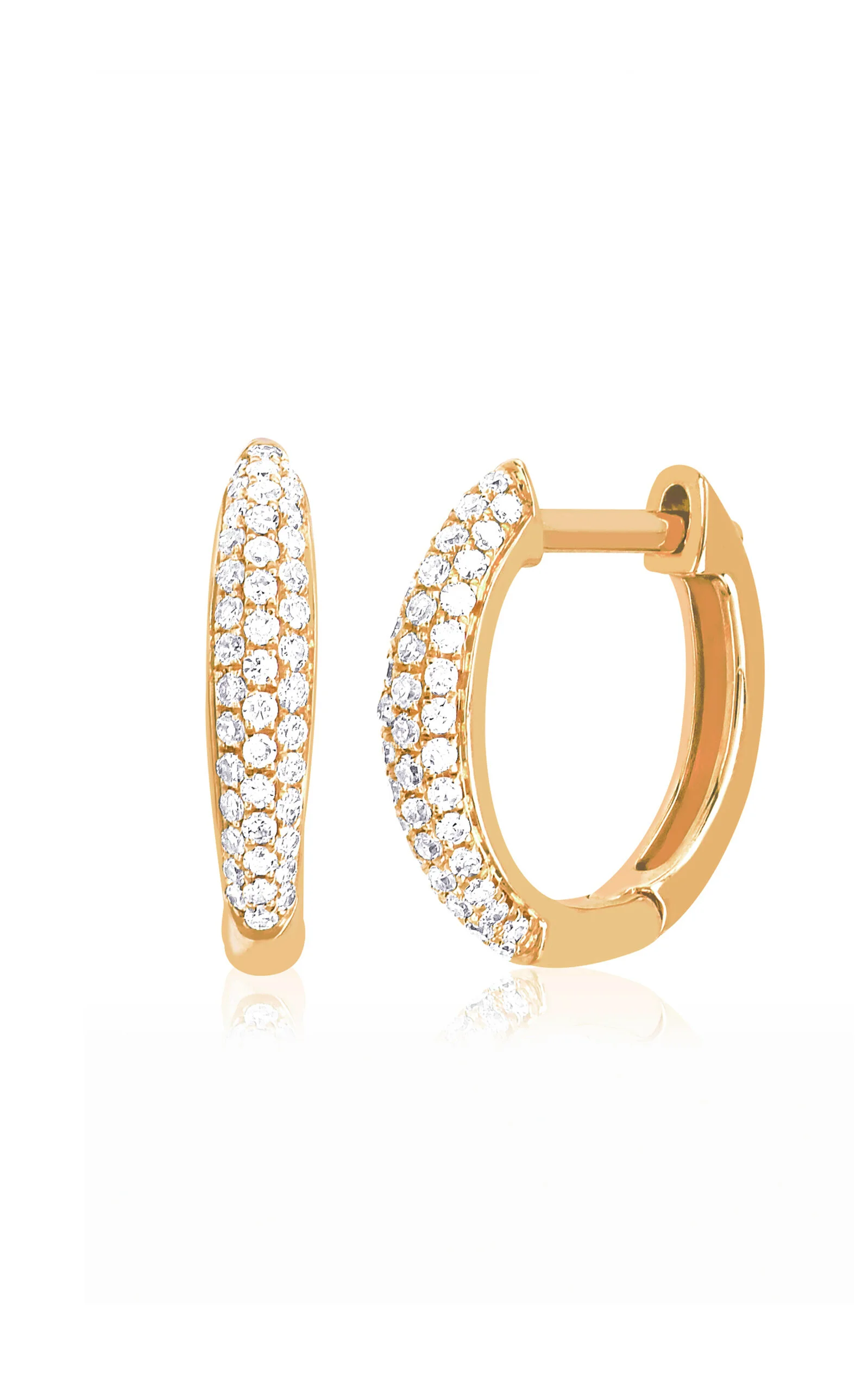 Diamond Dome Mini Huggie gold - 1