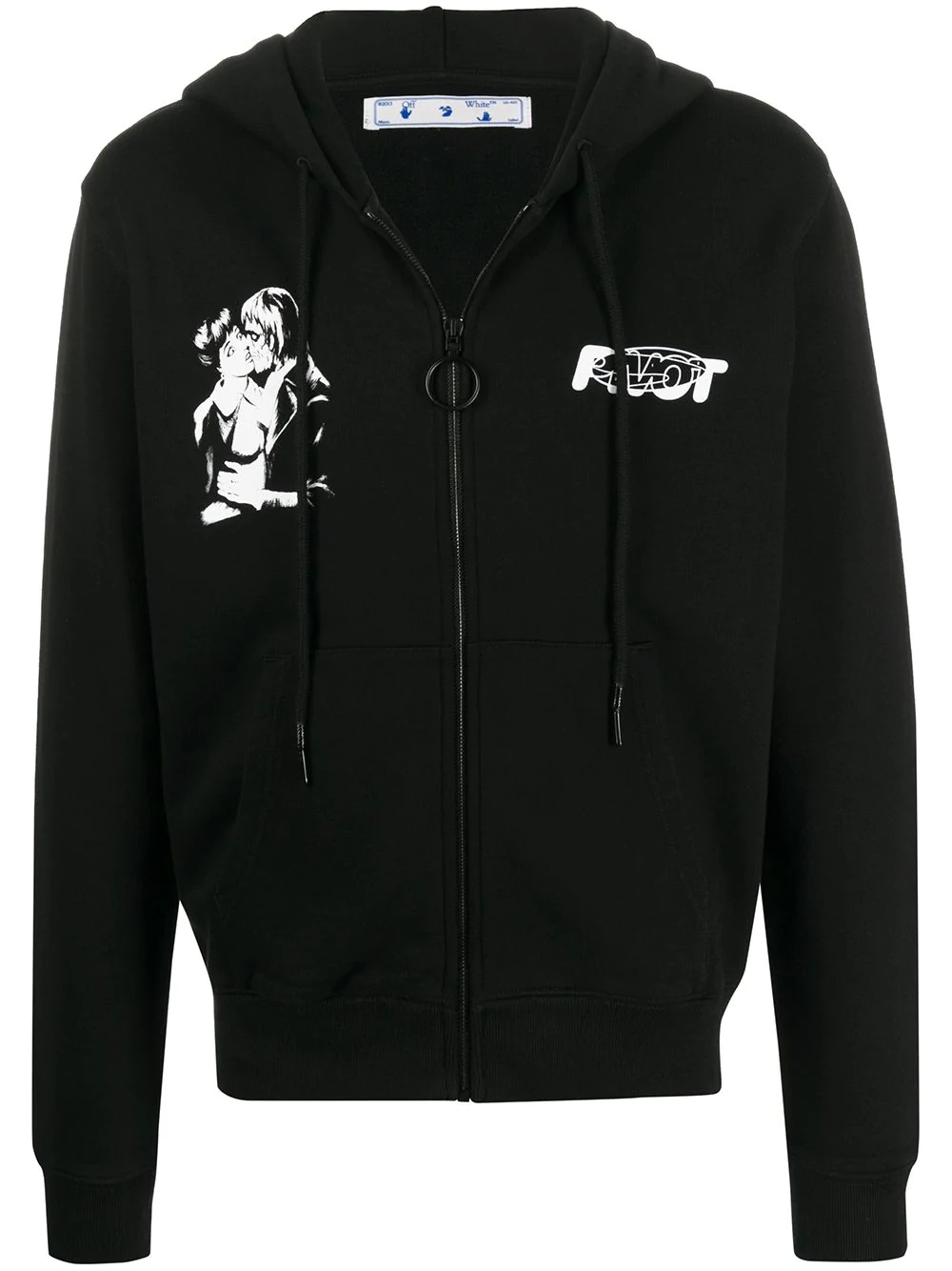 Kiss 21 print zip hoodie - 1