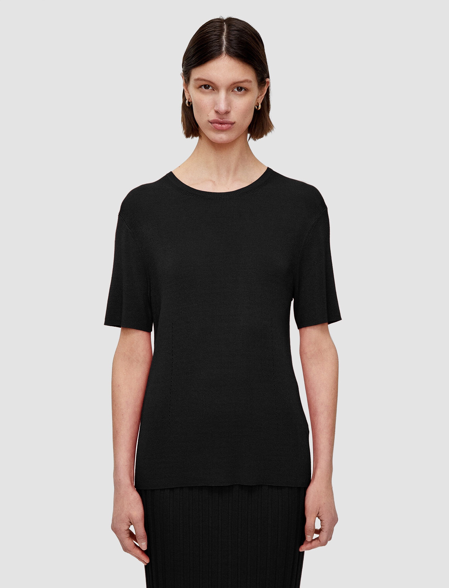 Satiny Rib Knitted Top - 3