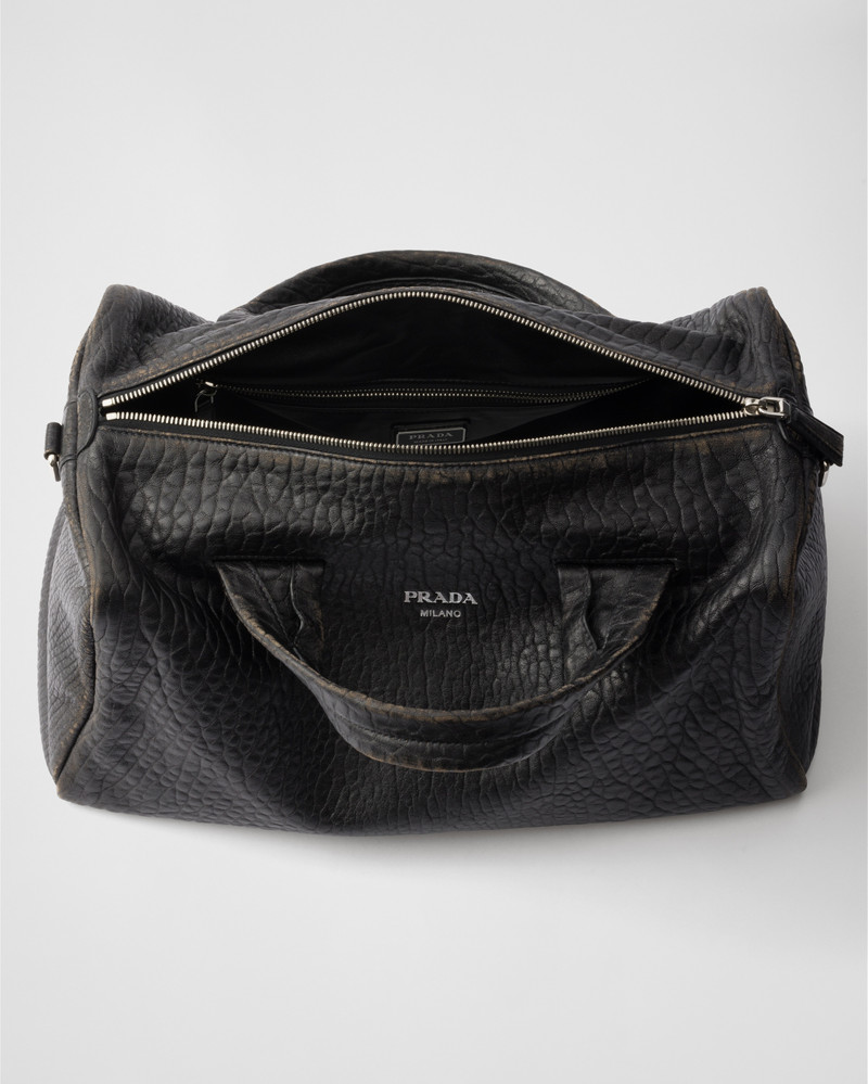 Nappa leather duffle bag 4