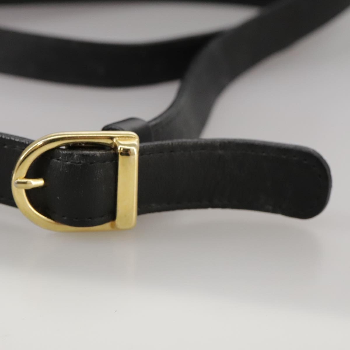 Burberry Shoulder Bag Leather Black Gold - 9