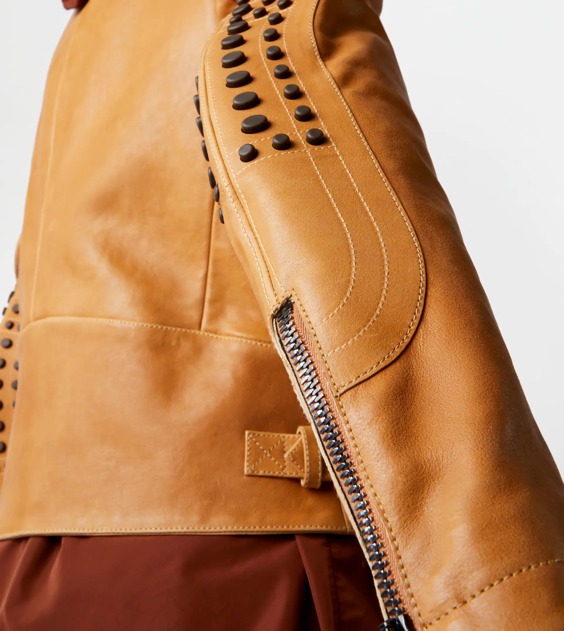TOD'S BIKER IN LEATHER - BROWN - 5