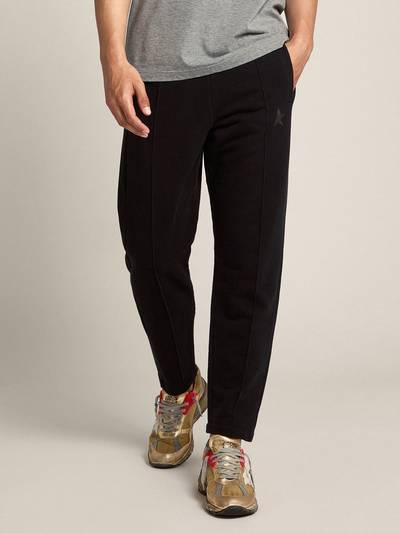Golden Goose Men's black joggers with star on the front outlook