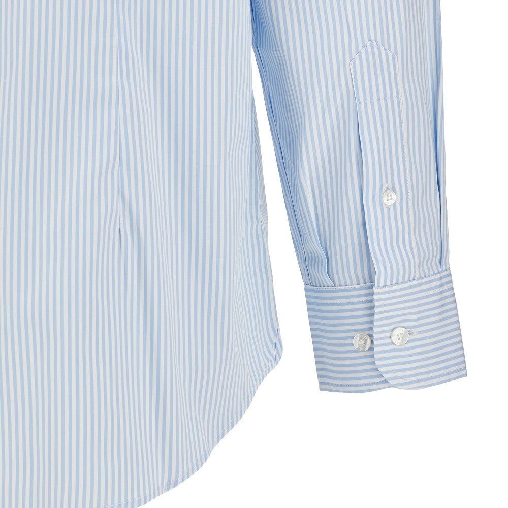 STRIPED POPLIN SHIRT WITH PEGASO LOGO - 4