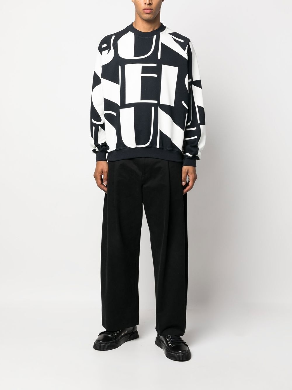 logo-print long-sleeve sweatshirt - 3