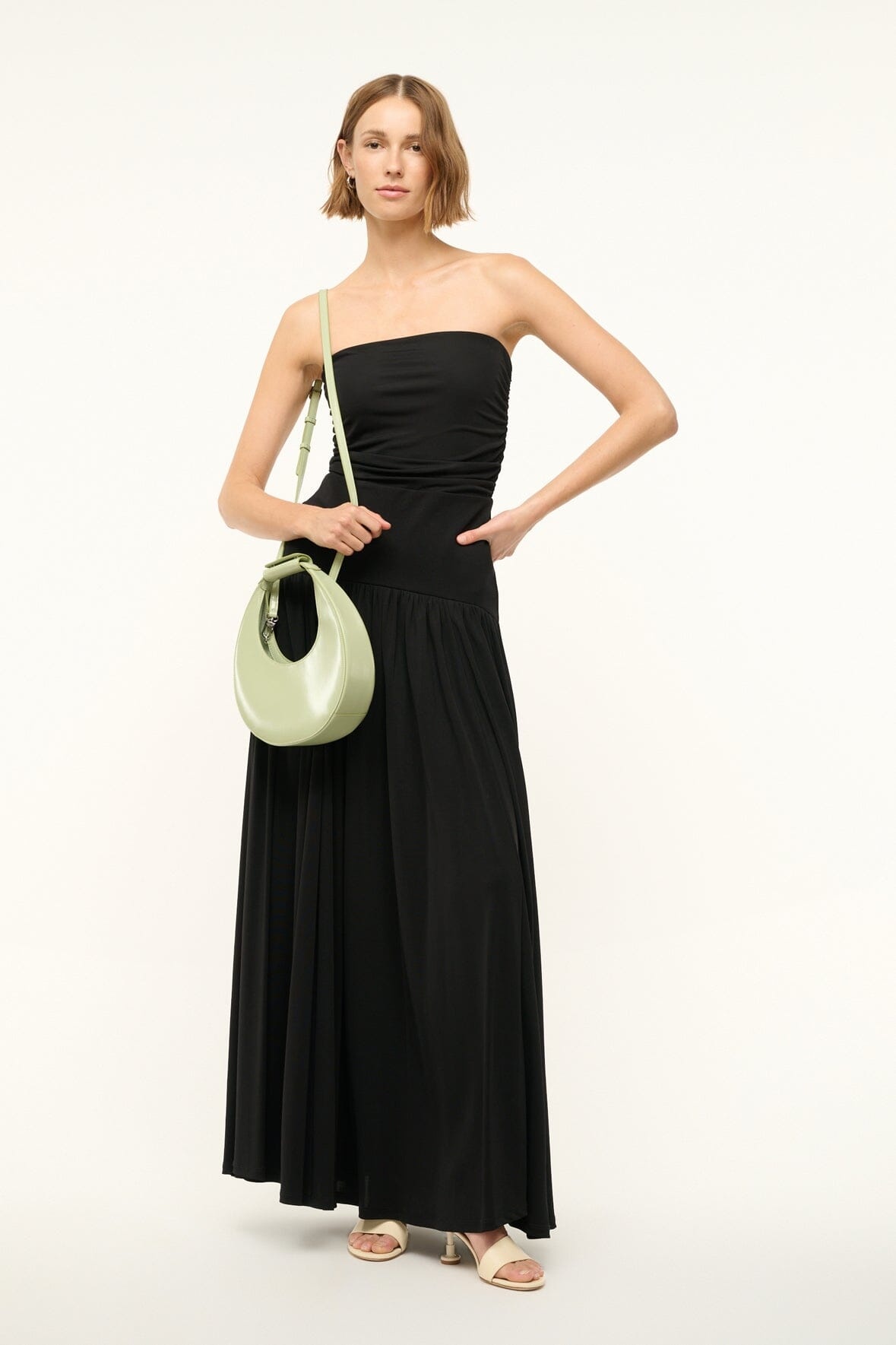 STAUD MINI MOON BAG PALE JADE - 6