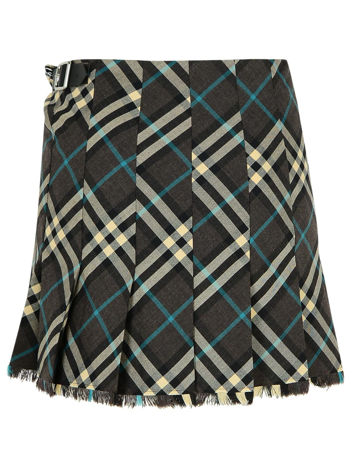 Burberry 'Check' Brown Polyester Blend Skirt Woman - 3