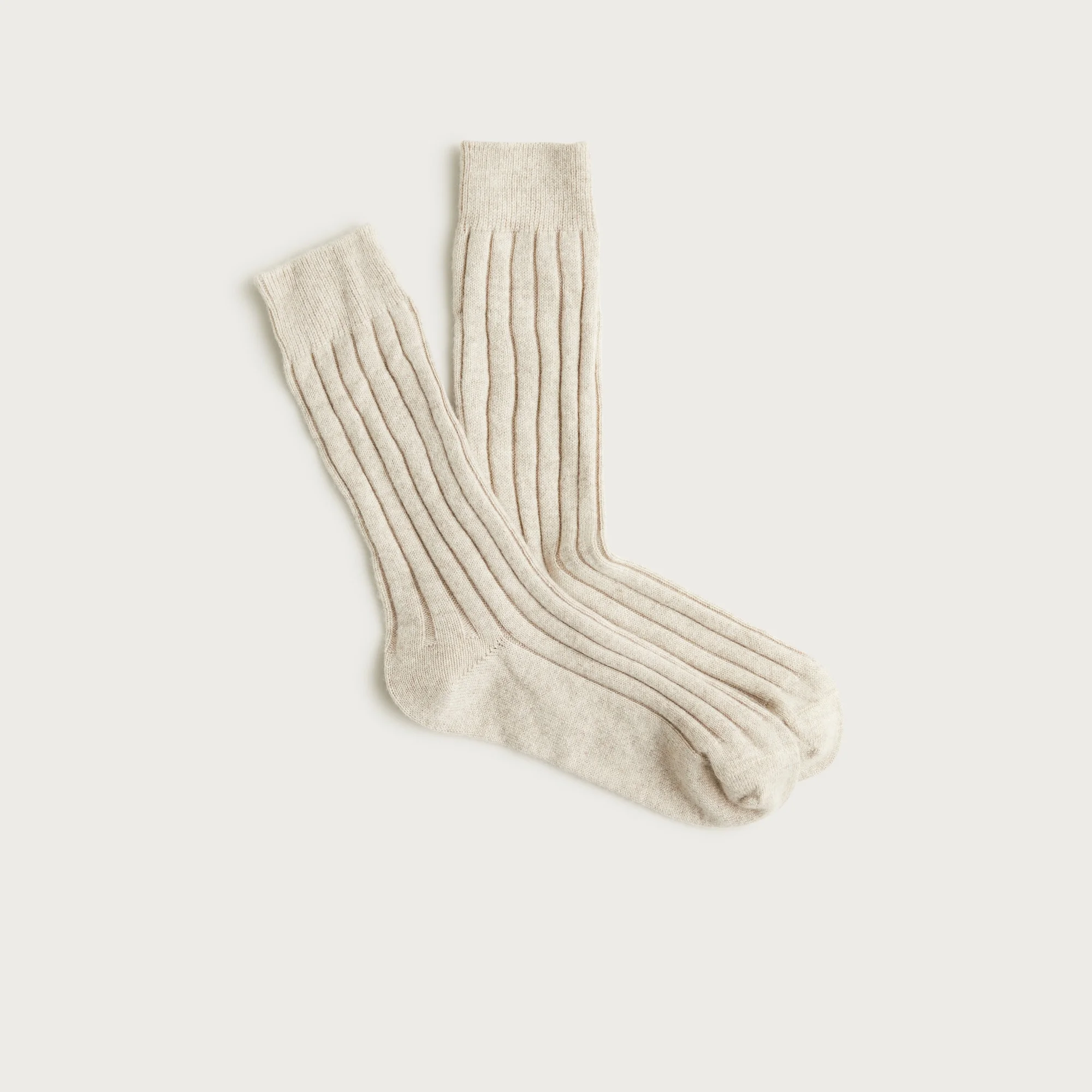 Ribbed cashmere-blend socks - 1