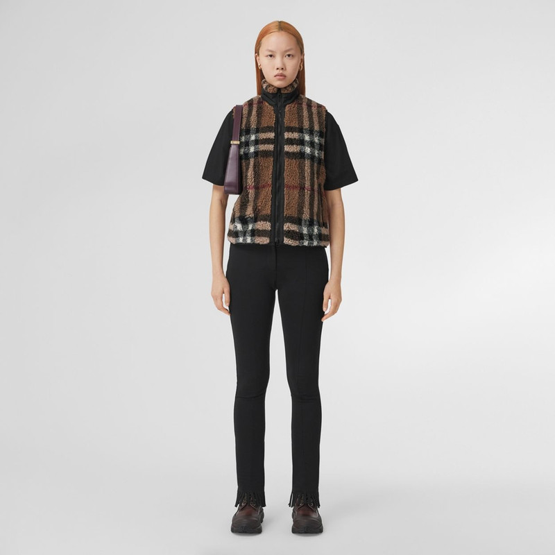 Burberry Check Wool Cashmere Blend Fleece Gilet outlook