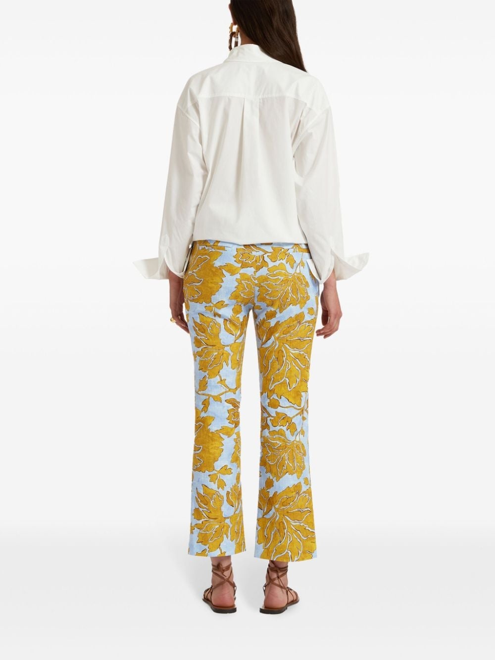 24/7 floral-print cropped trousers - 3