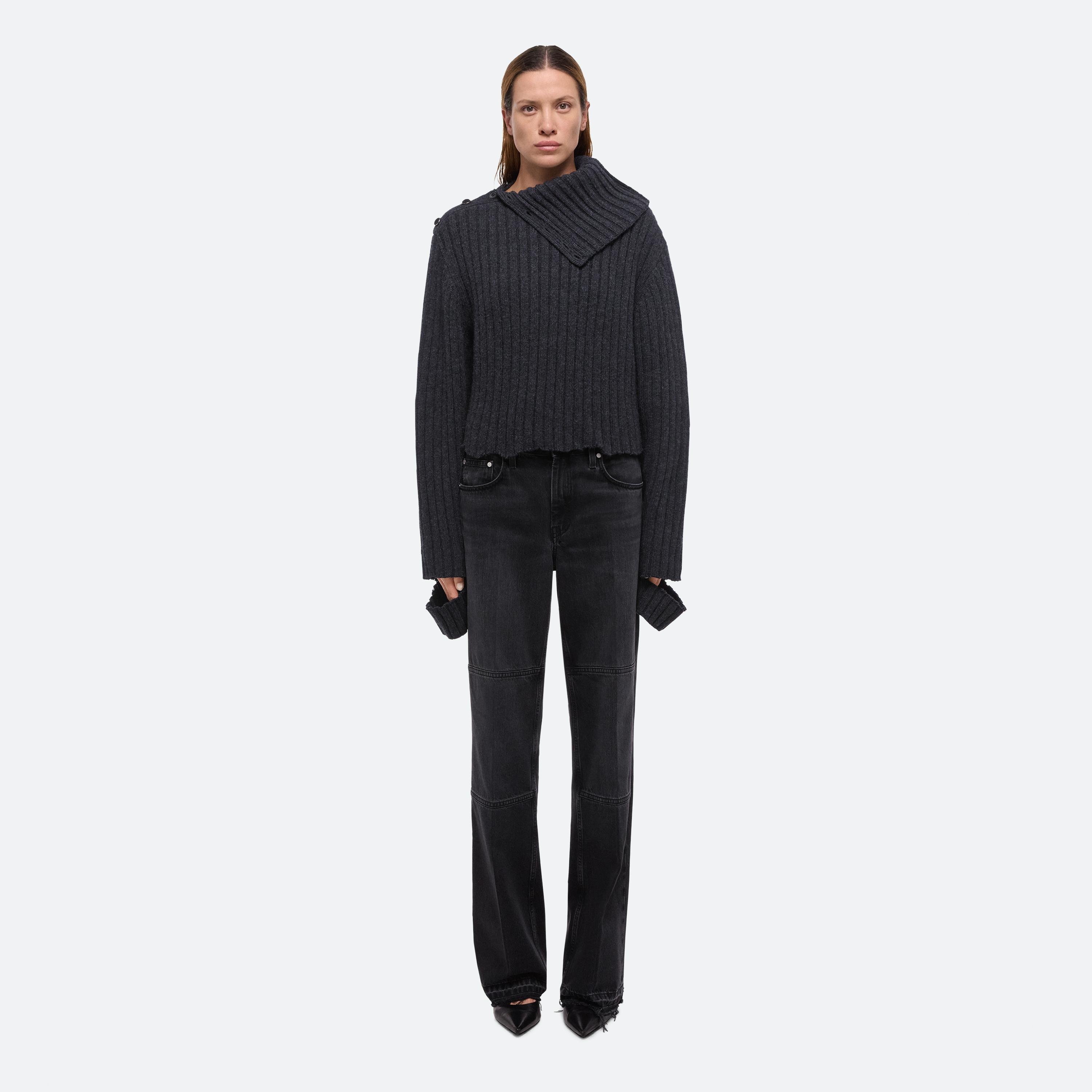 DISTRESSED RIB TURTLENECK - 3