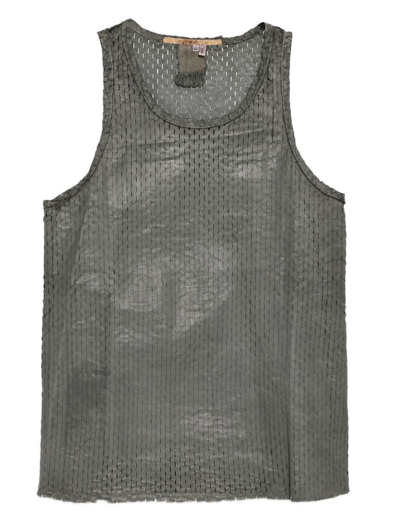 perforated leather tank top 1