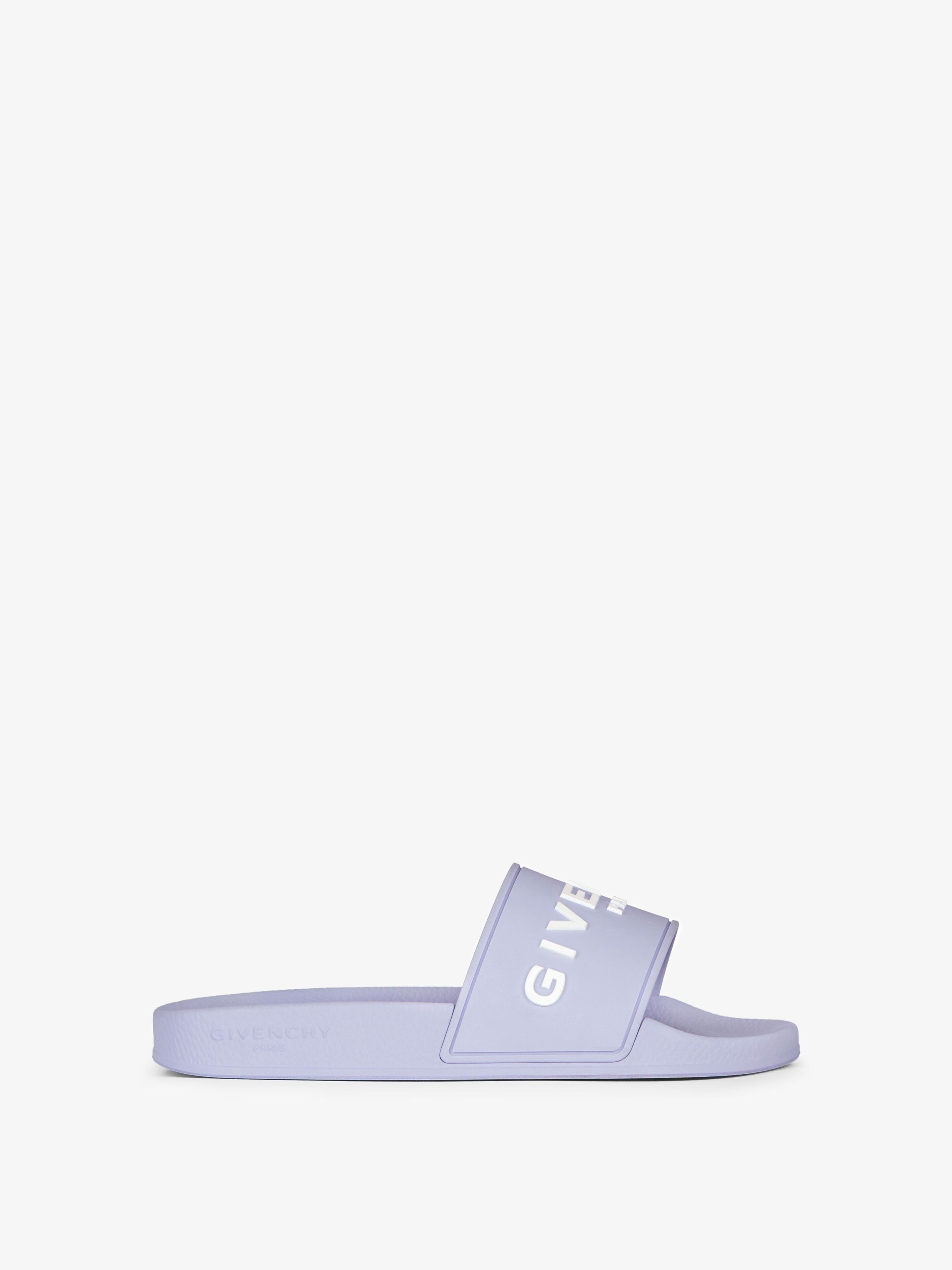 SLIDE FLAT SANDALS IN RUBBER - 1